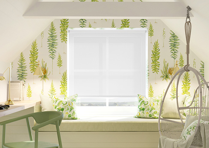 Valencia Voile, Coastal White - Roller Blind - Image 3